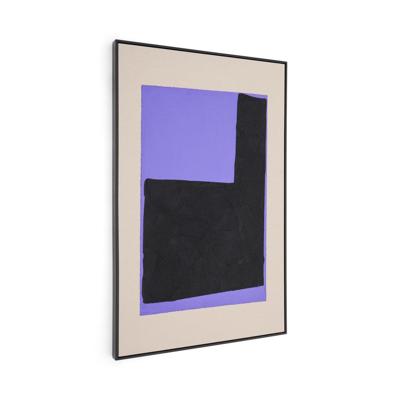 Kave Home Schilderij 'Zernu' 120 x 77cm, kleur Donkerblauw