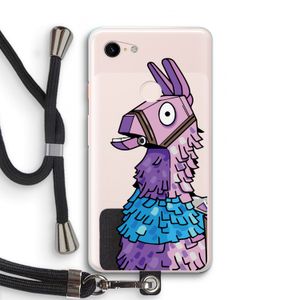 Lama: Pixel 3 XL Transparant Hoesje met koord