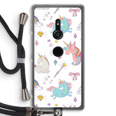 Fantasiewereld: Sony Xperia XZ2 Transparant Hoesje met koord
