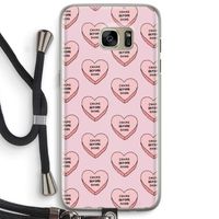 Chicks before dicks: Samsung Galaxy S7 Edge Transparant Hoesje met koord