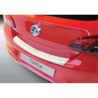 Bumper beschermer passend voor Opel Corsa E 3/5 deurs 12/2014- Zilver 'Ribbed' GRRBP963S - thumbnail