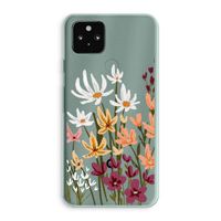 Painted wildflowers: Google Pixel 5a 5G Transparant Hoesje
