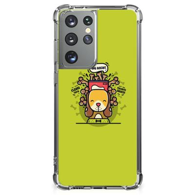 Samsung Galaxy S21 Ultra Stevig | Bumper Hoesje | Doggy Biscuit