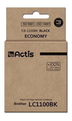Actis KB-1100Bk Inkt (vervangt Brother LC1100BK/980BK; Standaard; 28 ml; zwart)