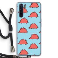 Dinosawrr: Oppo A91 Transparant Hoesje met koord
