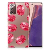 Samsung Note 20 | Siliconen Case | Pink Macarons