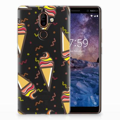 Nokia 7 Plus | Siliconen Case | Icecream