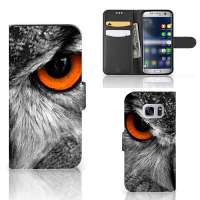Samsung Galaxy S7 | Telefoonhoesje | Met pasjeshouder | Uil