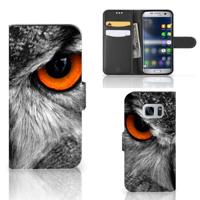 Samsung Galaxy S7 | Telefoonhoesje | Met pasjeshouder | Uil Samsung Galaxy S7 | Telefoonhoesje | Met pasjeshouder | Uil