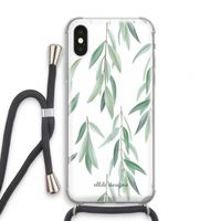 Branch up your life: iPhone XS Transparant Hoesje met koord