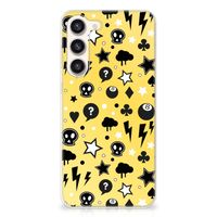 Silicone Back Case Samsung Galaxy S23 Plus Punk Geel - thumbnail