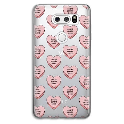 Chicks before dicks: LG V30 Transparant Hoesje