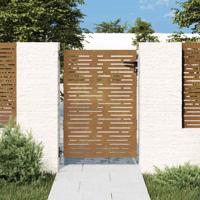 VidaXL Poort 85x150 cm vierkant cortenstaal