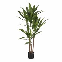 Groene kunstplant Dracaena plant in pot 100 cm   -