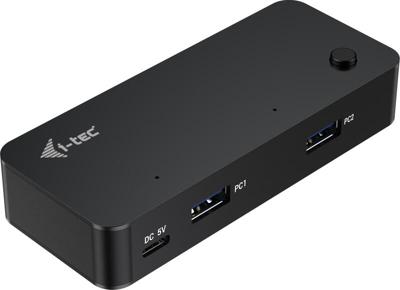 i-tec compacte KVM Hub 2x USB-A / 2x USB-C