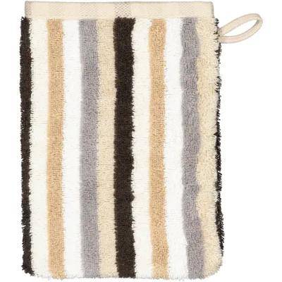 Cawö Cawo Shades Streifen Washandje 16x22 sand