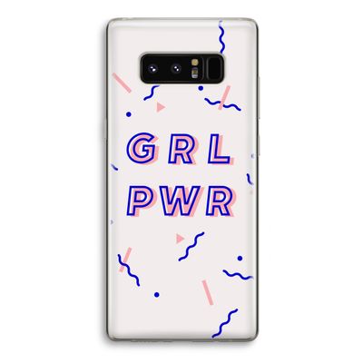 GRL PWR: Samsung Galaxy Note 8 Transparant Hoesje