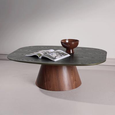 Nohr Deens Ovale Salontafel 'Mikeisha' MDF, 120 x 92cm, kleur Groen/Mokka
