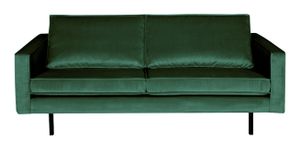 WOOOD Bank 2,5-zits 'Rodeo' Velvet, kleur Forest Green