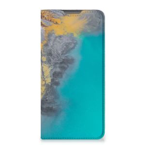 Motorola Moto G52 | Moto G82 Standcase Marble Blue Gold