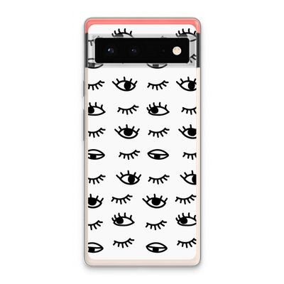 Eye pattern #2: Google Pixel 6 Transparant Hoesje