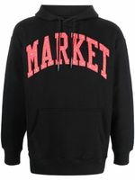 MARKET hoodie à lien de resserrage - Noir