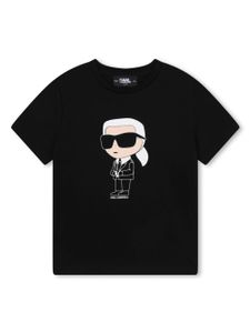 Karl Lagerfeld Kids t-shirt Ikonik en coton bilogique - Noir