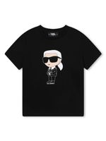 Karl Lagerfeld Kids t-shirt Ikon en coton biologique - Noir