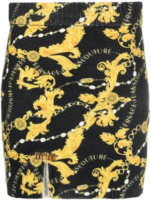 Versace Jeans Couture minijupe à imprimé Chain Couture - Noir