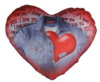 Eddy toys Hartjes kussen 33 x 30 cm - thumbnail