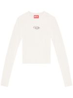 Diesel M-Valary logo-plaque jumper - Blanc - thumbnail