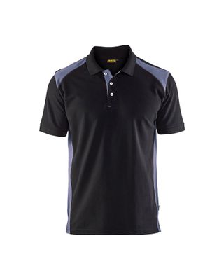 Blaklader polo pique 3324-1050 zwart/grijs mt XL