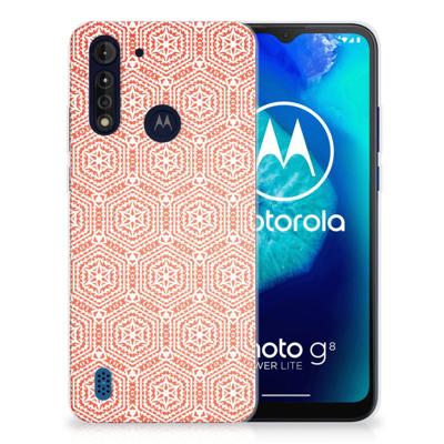 Motorola Moto G8 Power Lite | TPU bumper | Pattern Orange
