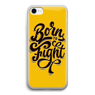 Born to Fight: iPhone SE 2020 Transparant Hoesje