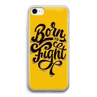 Born to Fight: iPhone SE 2020 Transparant Hoesje