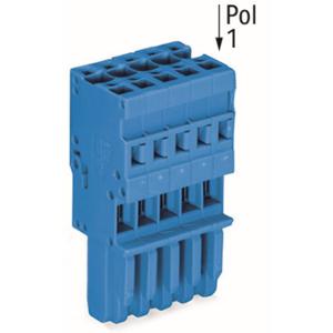 WAGO 769-108/000-006 Connector, female Blauw 25 stuk(s)