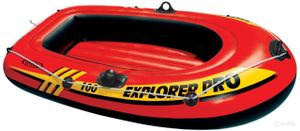 Intex Explorer Pro 100 opblaasbare boot - rood/geel