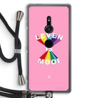 Het Leven Is Mooi: Sony Xperia XZ2 Transparant Hoesje met koord