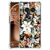 Case voor OPPO Find X6 Pro Dark Flowers - thumbnail