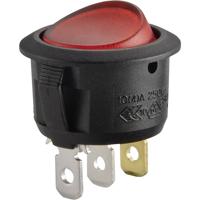 TRU COMPONENTS TC-R13-208B-02 Wipschakelaar 12 V/DC 20 A 1x uit/aan Lichtkleur (naam): Groen Continu 1 stuk(s)