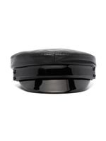 Ruslan Baginskiy casquette marin en cuir - Noir