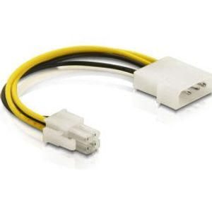 DeLOCK Cable P4 male > Molex 4pin male Multi kleuren 0,13 m