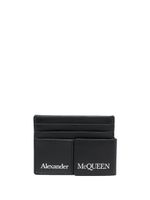 Alexander McQueen porte-cartes à logo imprimé - Noir - thumbnail