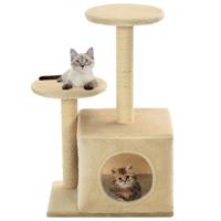 VidaXL Kattenkrabpaal met sisal krabpalen 60 cm beige