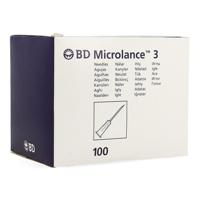 Bd Microlance Naald Hypoderm. 27g 1/2'' Ster 100