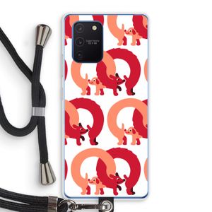 Dogs: Samsung Galaxy Note 10 Lite Transparant Hoesje met koord