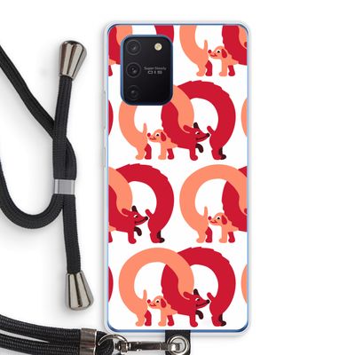 Dogs: Samsung Galaxy Note 10 Lite Transparant Hoesje met koord