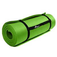 Yoga mat lichtgroen, 190x100x1,5 cm, fitnessmat, pilates, aerobics