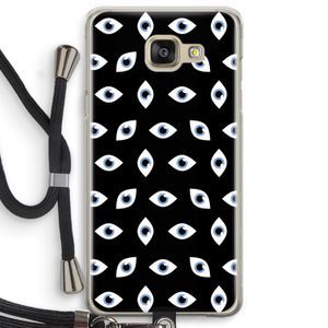 Eyes pattern: Samsung Galaxy A5 (2016) Transparant Hoesje met koord