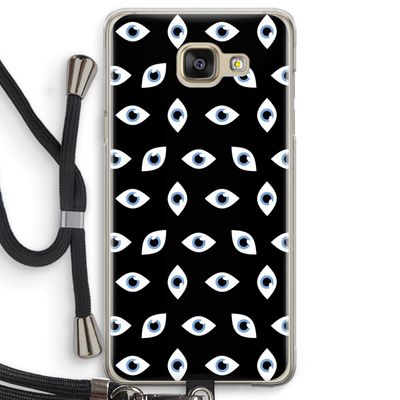 Eyes pattern: Samsung Galaxy A5 (2016) Transparant Hoesje met koord